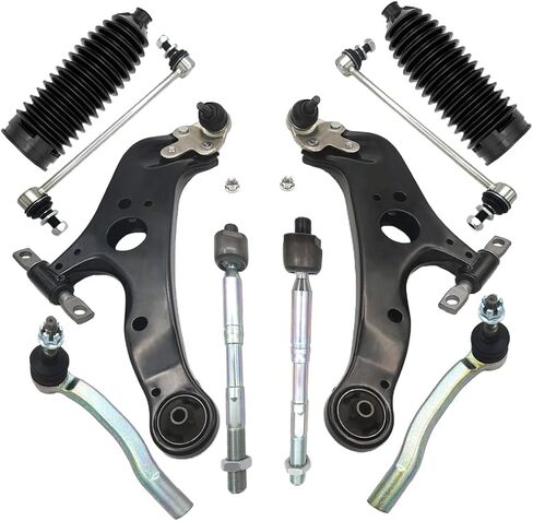 أذرع التحكم السفلى من الأمام مع قضبان التعادل في مفصل الكرة البارز تعليق مجموعة التعليق لتويوتا سيينا 2011-2020 in Kuwait