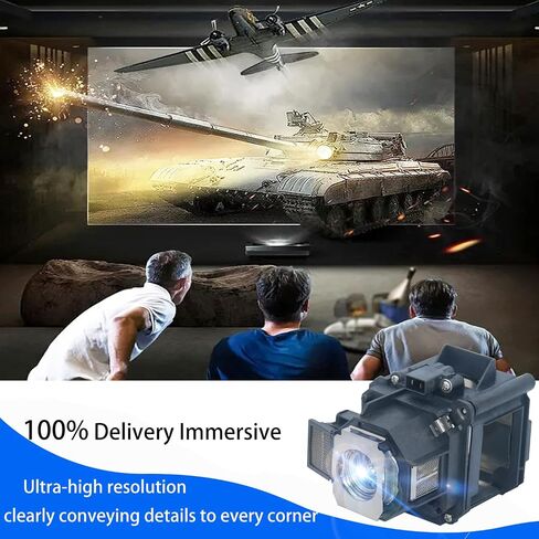 ELP78 / V13H010L78 Replacement Projector Lamp for Epson Elplp78 EX7230 EX5220 EX7235 VS230 VS335W PowerLite Home Cinema 2045 2040 1040 730HD 740HD 725HD EX3220 EX6220 X27 EX32407 with Housing in Saudi Arabia