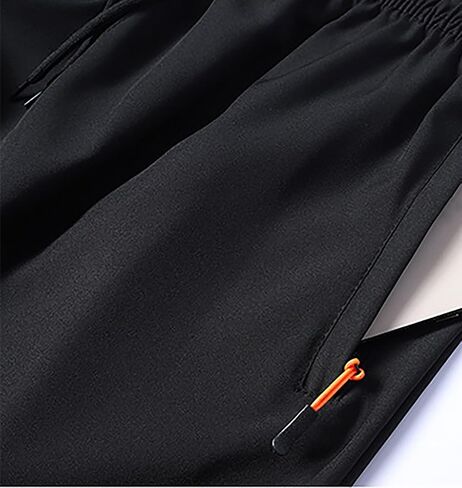 Mens Athletic Shorts with Zipper Pockets Running Quick Drying Active Wear Breathable Workout Hiking Basketball Outdoor Shorts in Saudi Arabia