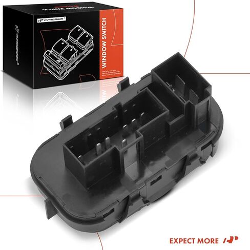 A-Premium Master Power Window Switch Compatible with Ford Focus 2000-2007, fit 4 Door Only, Front Left Driver Side, Replace# 7S4Z14529A in Saudi Arabia