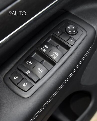 تبديل نافذة الطاقة استبدال 68141894AA FIT لجيب شيروكي 2014 2015 2015 2017 مع زر التلقائيين ، جانب السائق الأمامي الأيسر in Saudi Arabia