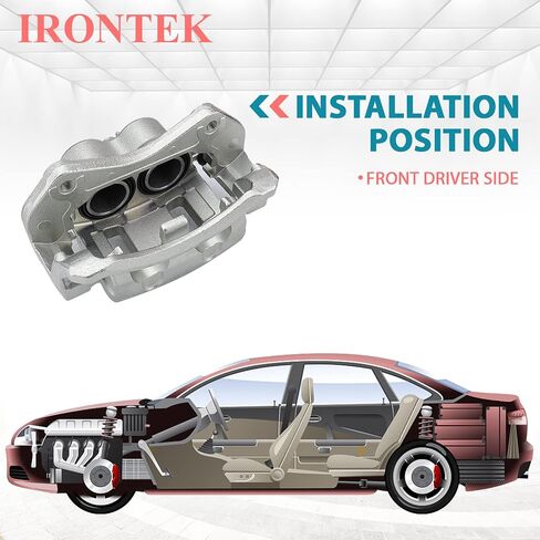 Irontek 19B3344+19B3345 فرامل فرامل فرامل الفرجار وتجميع الفرجار الجانبي FIT 2007-2012 لـ Hyundai Veracruz in Saudi Arabia