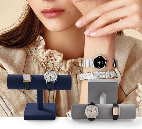 ORILLV Microfiber BAR BARELET Organizer Display Display Professional Jewelry Bracelet للبيع (الأزرق ، الألياف الدقيقة) in Saudi Arabia