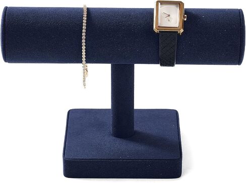 ORILLV Microfiber BAR BARELET Organizer Display Display Professional Jewelry Bracelet للبيع (الأزرق ، الألياف الدقيقة) in Saudi Arabia