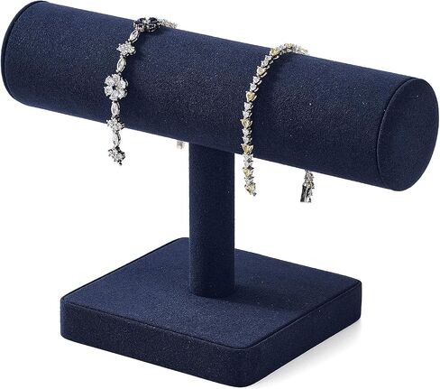 ORILLV Microfiber BAR BARELET Organizer Display Display Professional Jewelry Bracelet للبيع (الأزرق ، الألياف الدقيقة) in Saudi Arabia