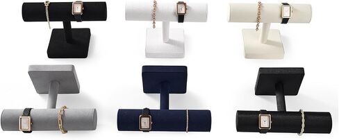 ORILLV Microfiber BAR BARELET Organizer Display Display Professional Jewelry Bracelet للبيع (الأزرق ، الألياف الدقيقة) in Saudi Arabia