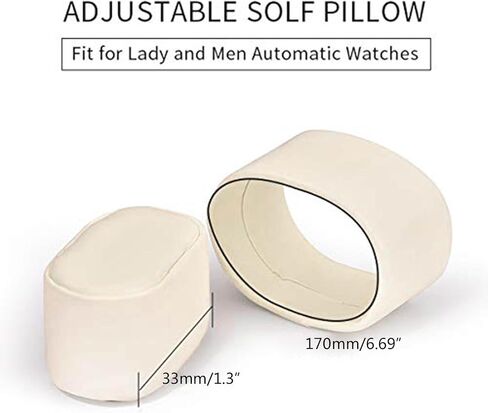 NUEAYMS Leather Small Bracelet Watch Pillow Bracelet Watch Display Stand Automatic Watch Winder Pillow Cushion Easy to Use in Kuwait