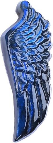 طبيعية لابرادوريت كريستال الحب الأجنحة تمثال 1.96 "المنحوت الشفاء الكريستال الأحجار الكريمة الحجر الحجر يوم الاحتفال ديكور ريكي الطاقة التأمل شفاء المنزل زخرفة ديي in Kuwait