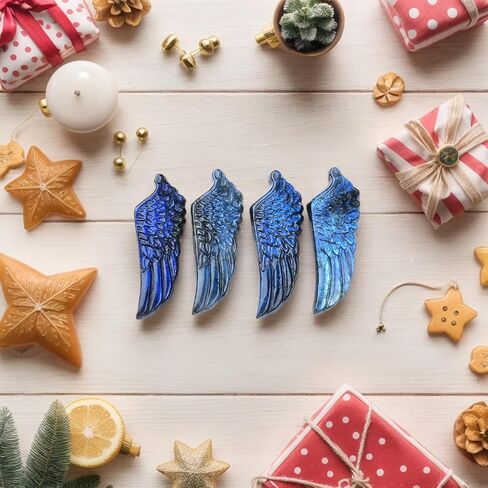 طبيعية لابرادوريت كريستال الحب الأجنحة تمثال 1.96 "المنحوت الشفاء الكريستال الأحجار الكريمة الحجر الحجر يوم الاحتفال ديكور ريكي الطاقة التأمل شفاء المنزل زخرفة ديي in Kuwait