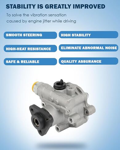 ECCPP Power Steering Pump fit for Volkswagen Touareg 2004-2005 for Touareg 2006 for Touareg 2006 for Touareg 2007 Replace 7L6422154, 7L6422154B in Saudi Arabia