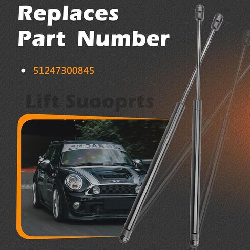 19.03 في 2PCS Liftgate Lift Lift Supergs Suplgate Scruts Gas Spring Shocks Rod متوافق مع Mini Cooper 2015-2021 يحل محل # 51247300845 (ملاحظة: يجب التحقق من الوصف للحصول على التفاصيل) in Saudi Arabia