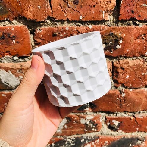 Concrete Flower Pot Silicone Molds Retro Pattern Art Design Silicone Planter Molds Succulent Plants Cement Clay Molds Epoxy Jewelry Storage Box Moulds in Kuwait