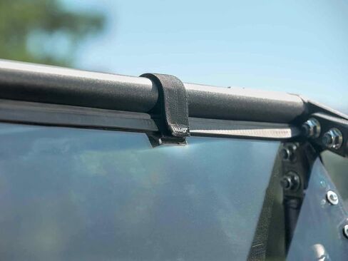 SuperATV 1/4" Lightly Tinted Polycarbonate Full Rear Windshield for 2023+ Kawasaki Teryx KRX 4 1000 | 250X Stronger Than Glass | Eliminates Suction | USA Made in Saudi Arabia