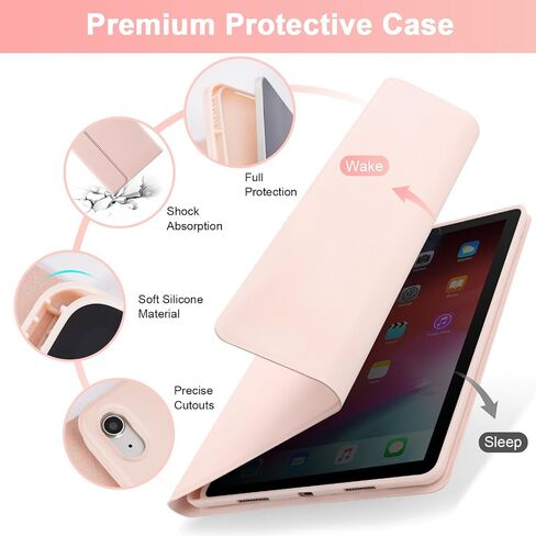 SOPPY Bluetooth Keyboard Case with Touchpad for iPad 11th Gen. (A16) 11-inch 2025, 10th Generation 10.9 inch 2022, Detachable Protective Cover, with Built-in Pen Holder, USB-C Rechargeable, Black in Saudi Arabia
