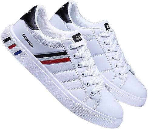 Plus Size Men's Trendy Street Style Low Top Skateboard Shoes, Comfy Non Slip Lace Up Durable Sneakers for Men's Outdoor Activities in Saudi Arabia
