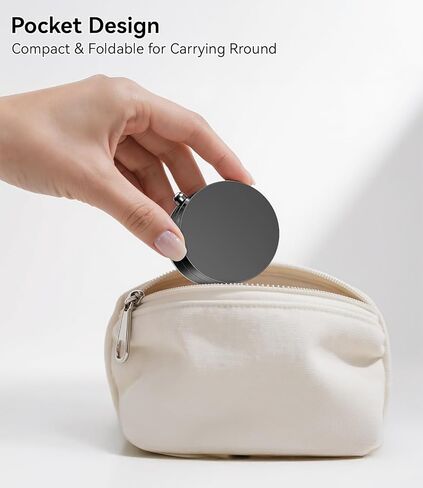 imluckies Vacuum Suction Magnetic Phone Holder, 360° Rotatable & Foldable Suction Cup Phone Mount, Compatible with Magsafe iPhone 16 15 14 13 12 for Shower/Bathroom/Mirror/Gym/Car/Kitchen, Black in Kuwait