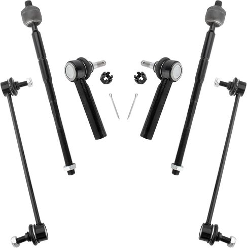 K80258 EV800400 ES800408 Front Inner & TIE ROD نهايات الاستقرار روابط البار ل Chrysler Sebring 2007-2010 Dodge Avenger 2008 2009 2010 2012 2013 ، حزمة 6 ، حزمة 6 in Saudi Arabia