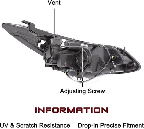 JSBOYAT Fits for 2016-2019 Chevy Cruze Headlight Assembly Replacement Halogen Non-Projector Factory Headlamp OE Style Front Lamp Left Driver Side in Kuwait