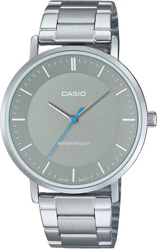 Casio MTP-VT04D-8E الرجال الحد الأدنى من الفولاذ المقعر الرمادي المرتفع in Saudi Arabia