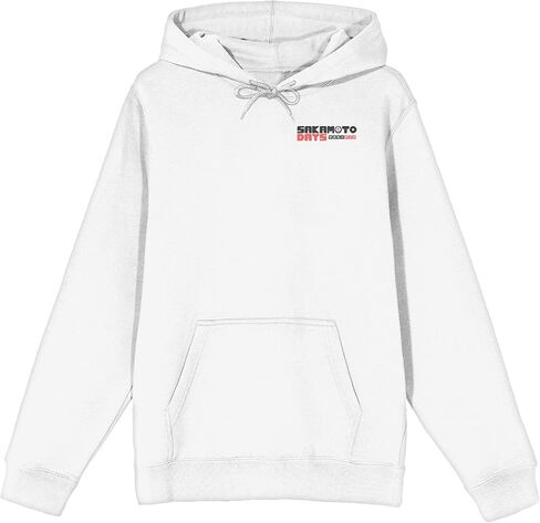 Bioworld Sakamoto Days Sakamoto Days Characters, Logo text, Splatter effects on White Adult Hoodie in Saudi Arabia