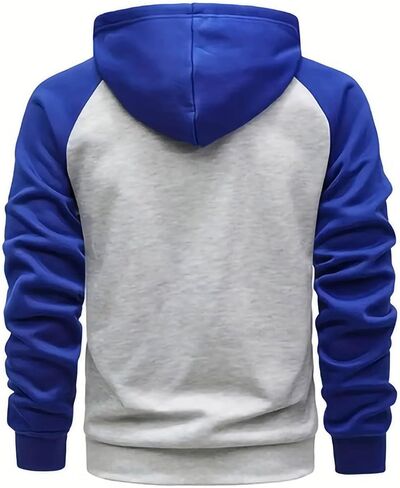Big and Tall Hoodies for Men Quarter Zip Up Tactical Hoodie Pullover Fall Winter Fashion Hooded Sweatshirt Pockets in Kuwait
