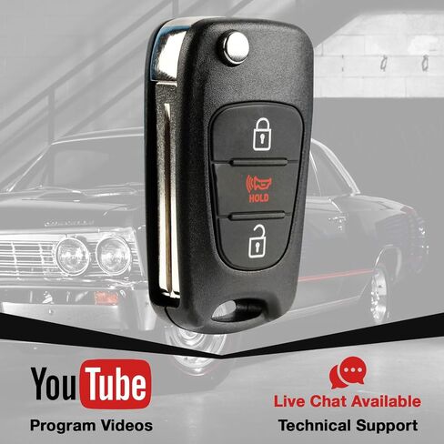 استبدال usaremote Key FOB لعام 2012 2013 Kia Sportage 3-butting دخول بدون مفتاح Nyoseksam11atx SL 95430-3W701 (2 حزمة) in Saudi Arabia