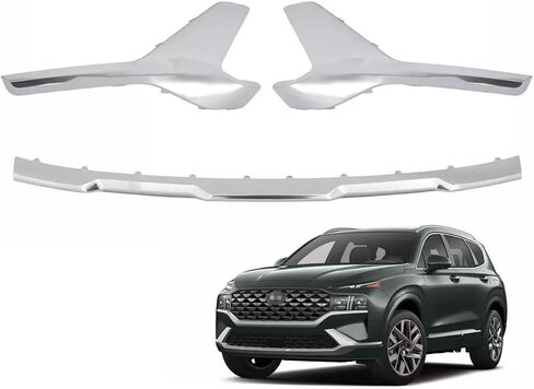 3PCS Front Bumper Skid Plate Stone Deflector Compatible with 2021 2022 2023 Hyundai Santa Fe 86577-S2600, 86578-S2600, 86579-S2600 in Saudi Arabia