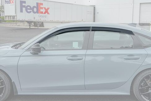 بديل لـ EOS Valsors لعام 2022 هوندا Civic JDM Mugen Tape-on Style Smoke Smoat Side Side Side Windows Guard DWV-V235 in Saudi Arabia