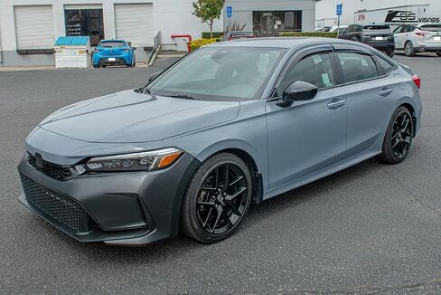 بديل لـ EOS Valsors لعام 2022 هوندا Civic JDM Mugen Tape-on Style Smoke Smoat Side Side Side Windows Guard DWV-V235 in Saudi Arabia