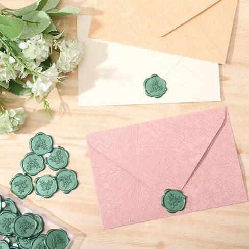 CHGCRAFT 50Pcs Cherry Blossoms Seal Stickers Envelope Seal Stickers Wedding Invitation Envelope Seals Self Adhesive Stickers for Party Invitation Wrapping, Pink,1.18inch in Kuwait