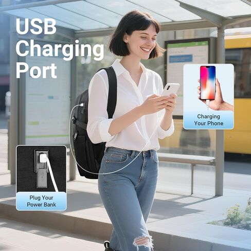 Matein Travel Laptop Backpack مع مقصورة الأحذية قابلة للفصل ، حقيبة ظهر كلية مكافحة السرقة 15.6 بوصة مع حامل الكأس ، حقيبة كمبيوتر مقاومة للماء مع ميناء USB وجيب معزول للرجال نساء in Kuwait
