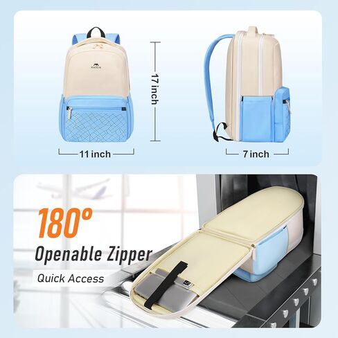 MATEIN Lightweight School Backpack, 15.6 Inch Cute Laptop Backpack with Water Bottle Pocket, Waterproof College Computer Bag Preppy Aesthetic Bookbag Daypack for Teen Girls Middle High School Students in Kuwait