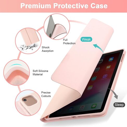 SOPPY Keyboard Case with Mouse for iPad Air 11-inch (M3 2025 / M2 2024) & Air 5th/4th Gen & iPad Pro 11 inch (1st/2nd/3rd/4th Gen), Detachable Bluetooth Keyboard Cover, Rechargeable, Dark Green in Saudi Arabia