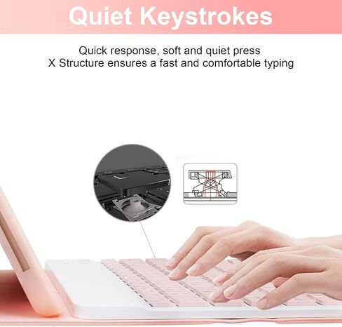 SOPPY Keyboard Case with Mouse for iPad Air 11-inch (M3 2025 / M2 2024) & Air 5th/4th Gen & iPad Pro 11 inch (1st/2nd/3rd/4th Gen), Detachable Bluetooth Keyboard Cover, Rechargeable, Dark Green in Saudi Arabia
