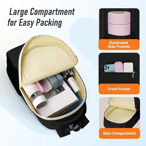MATEIN Lightweight School Backpack, 15.6 Inch Cute Laptop Backpack with Water Bottle Pocket, Waterproof College Computer Bag Preppy Aesthetic Bookbag Daypack for Teen Girls Middle High School Students in Kuwait