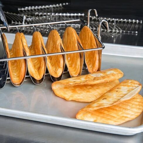 Taco Fryer Basket, Deep Fryer Taco Holder Basket V-Shaped Taco Shell Mold Taco Shell Fryer for Burritos and Tortillas, Holds 8 Shells in Kuwait