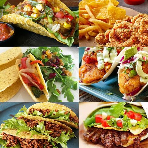 Taco Fryer Basket, Deep Fryer Taco Holder Basket V-Shaped Taco Shell Mold Taco Shell Fryer for Burritos and Tortillas, Holds 8 Shells in Kuwait