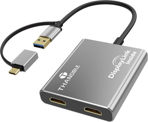 محول USB C إلى 3 HDMI مع شحن 100 واط PD ، Triple 4K60Hz شاشة الموسع لمحول Dell/Surface Pro/HP ، HDMI Swink in Kuwait