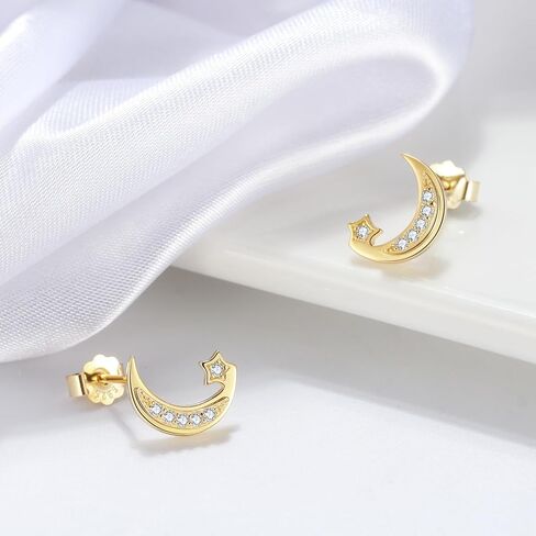 S925 Sterling Silver Cubic Zirconia Stud Earrings for Women Mom Sister Friend Jewelry in Kuwait