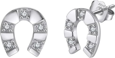 S925 Sterling Silver Silver Zirconia Zirconia Stud أقراط للنساء Mom Sister Friend Jewelry in Kuwait