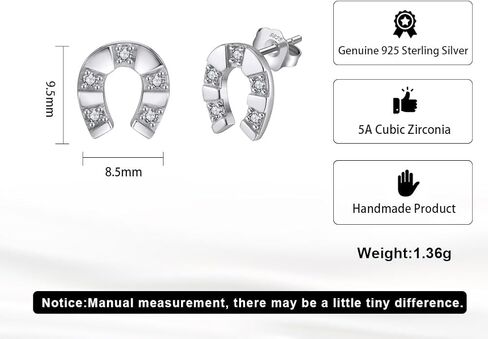 S925 Sterling Silver Silver Zirconia Zirconia Stud أقراط للنساء Mom Sister Friend Jewelry in Kuwait