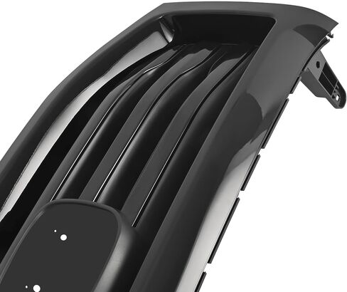 Front Grille Grill Compatible with 2012-2015 Honda Pilot Bumper Upper Grill Painted Gloss Black in Kuwait