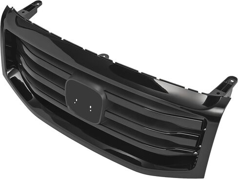 Front Grille Grill Compatible with 2012-2015 Honda Pilot Bumper Upper Grill Painted Gloss Black in Kuwait