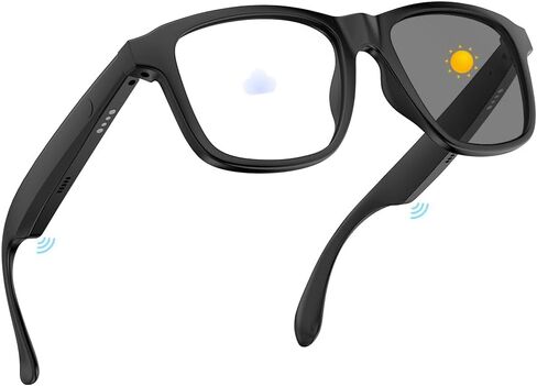 Outdoor Smart Audio Glasses, Unisex Bluetooth Sunglasses for Men and Women with Built-in Mic & Speakers, UV Protection Audio Sun Glass Athletic Fashion Sunglasses in Saudi Arabia
