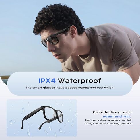 Outdoor Smart Audio Glasses, Unisex Bluetooth Sunglasses for Men and Women with Built-in Mic & Speakers, UV Protection Audio Sun Glass Athletic Fashion Sunglasses in Saudi Arabia