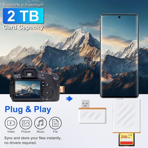 CFexpress Type B Card Reader - USB C 10Gbps CF Express Card Reader Digital Camera Transfer to Phone Adapter for Windows/MacOs System Portable Cfexpress Type B Reader(Not for XQD and Type-A Card) in Saudi Arabia