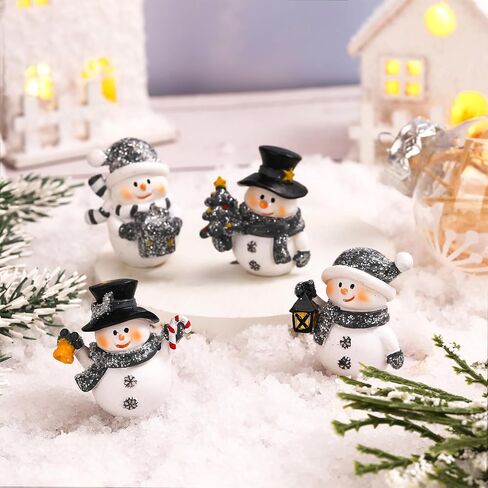 Honoson 12 Pcs Winter Cute Bird Figurines Winter Miniature Glittered Figurines Resin Micro Landscapes Winter Mini Bird Decoration for Christmas Birthday Home Decorations Gift in Saudi Arabia