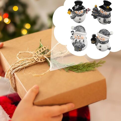 Honoson 12 Pcs Winter Cute Bird Figurines Winter Miniature Glittered Figurines Resin Micro Landscapes Winter Mini Bird Decoration for Christmas Birthday Home Decorations Gift in Saudi Arabia