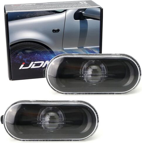 iJDMTOY Euro Clear Lens Chrome Reflective Fender Side Marker Repeater Lamp Lens Compatible With Volkswagen 1999-04 MK4 Golf Jetta Bora, 1998-04 B5/B5.5 Passat, 1999-03 GTI R32, 1998-03 Beetle in Saudi Arabia