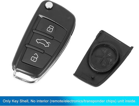 UXCELL NEW 3 أزرار استبدال مفتاح FOB مفتاح FOB REMOTE FOB لـ Audi A3 A4 A6 Q7 TT in Saudi Arabia